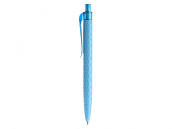 Ручка шариковая QS 01 PRT "софт-тач", голубой