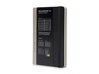 Записная книжка А5 Professional (в линейку) (черный)