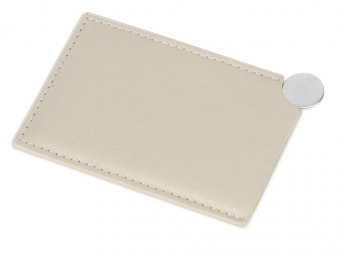 Зеркало в чехле Style (серебристый, бежевый)