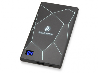 Внешний аккумулятор Geo, 4000 mAh (антрацит)