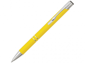 Ручка металлическая шариковая C1 soft-touch (желтый)