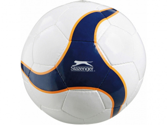 Мяч футбольный (белый, темно-синий)