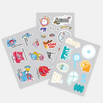 Наклейки ПВХ Sticker Pack на заказ, M Наклейки ПВХ Sticker Pack на заказ, M
