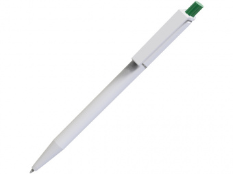 Ручка пластиковая шариковая Xelo White (зеленый, белый)