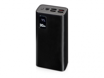 Портативный внешний аккумулятор FAST, 30000 mAh (черный)