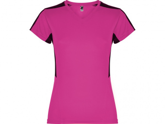 Спортивная футболка Suzuka женская (фуксия, черный)