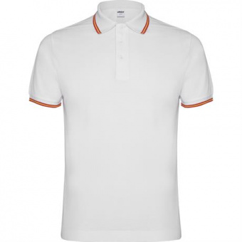 Футболка поло NATION мужская, БЕЛЫЙ S