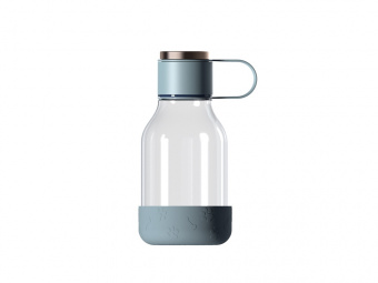 Бутылка для воды 2-в-1 Dog Bowl Bottle со съемной миской для питомцев, 1500 мл (голубой)