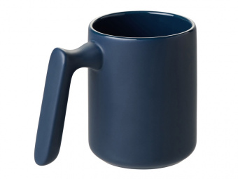 Кружка матовая с прямой ручкой Axio (темно-синий)