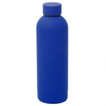 Термобутылка Perfecto софт-тач, синий.