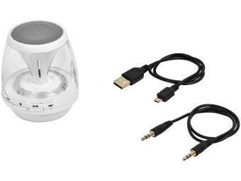 Портативная колонка Rave Light Up с функцией Bluetooth® (белый)