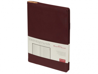 Еженедельник недатированный А5 Concept (бордовый)