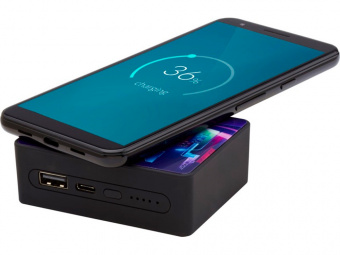 Беспроводной внешний аккумулятор Fusion, 10000 mAh (черный)