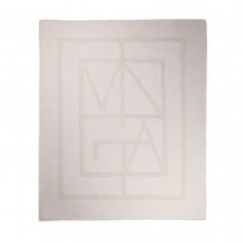 Плед VINGA Monogram из переработанного полиэстера GRS, 170x130 см