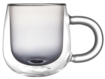 Кружка с двойными стенками и градиентом Fog (черный)