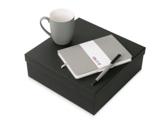 Подарочный набор COLOR IT c блокнотом, ручкой и кружкой (серый, серый, серый, серый)