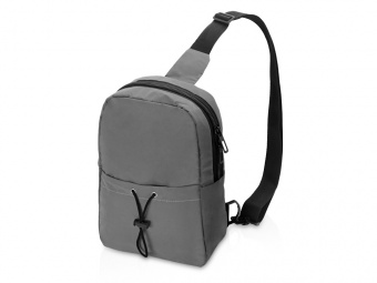 Светоотражающая сумка на одно плечо Neo Reflector (серебристый, серый)