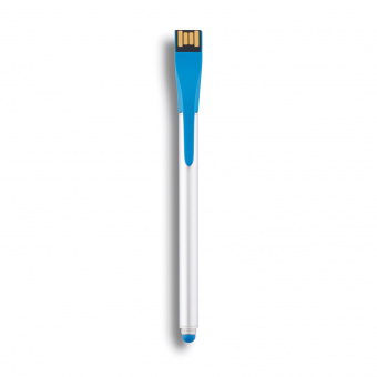 Ручка-стилус Point | 01 с флешкой на 4 ГБ, синий Ксиндао (Xindao)