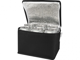 Сумка-холодильник Spectrum из переработанного нетканого материала (черный)