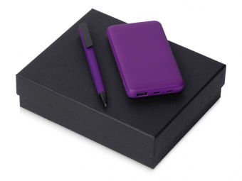 Подарочный набор COLOR IT c ручкой и повербанком (фиолетовый)