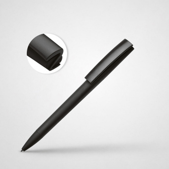 Ручка пластиковая soft-touch шариковая Zorro (черный)