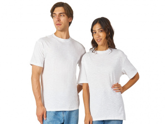 Футболка из текстурного джерси Portofino, унисекс (белый)