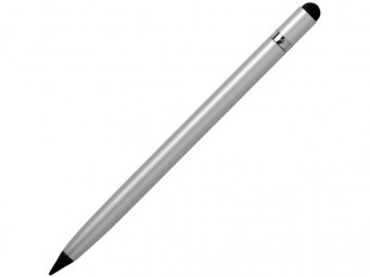 Вечный карандаш Eternal со стилусом и ластиком (серебристый)
