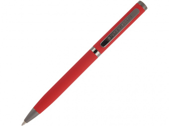 Ручка металлическая шариковая Firenze, софт-тач (красный)