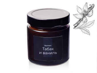 Свеча ароматическая Noella, табак и ваниль  (коричневый)