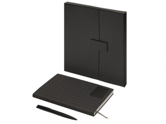 Подарочный набор Bradbury &Co с блокнотом А5 и ручкой (черный)