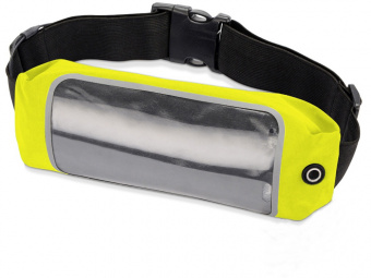 Сумка на пояс Спринт (неоновый желтый, черный)