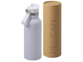 Вакуумная термобутылка Pelican, 500 мл (белый)