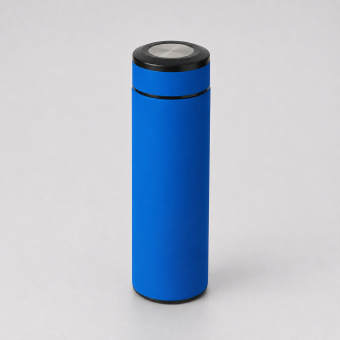 Вакуумный термос Vacuum Flask C1, soft touch, 420мл (синий)