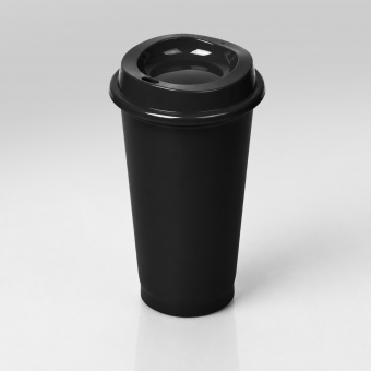 Пластиковый стакан SipGo (черный)