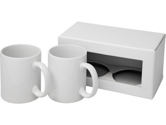 Набор Ceramic: 2 кружки для сублимации (белый)