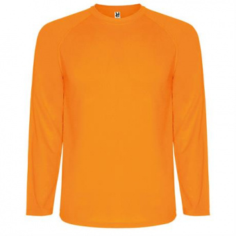Спортивная футболка MONTECARLO L/S мужская, ФЛУОРЕСЦЕНТНЫЙ ОРАНЖЕВЫЙ 2XL