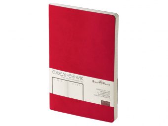 Ежедневник недатированный А5 Megapolis Velvet Flex (бордовый)