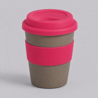 Стакан из бамбукового волокна Café (розовый, серый)