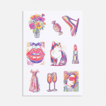 Стикерпак бумажный Thematik, для женщин