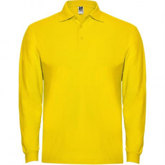 Футболка поло ESTRELLA L/S мужская, ЖЕЛТЫЙ XL