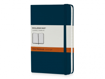 Записная книжка А6 (Pocket) Classic (в линейку) (синий)