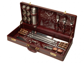 Набор Подарочный (бордовый, серебристый)