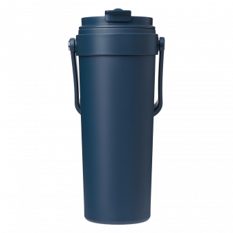 Термокружка вакуумная Соло, синяя