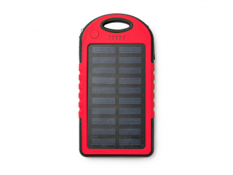 Внешний аккумулятор DROIDE на солнечной батарее, 4000 mAh (красный, черный)