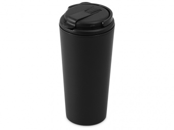 Термокружка с трубочкой Moment Straw, 350 мл (черный)