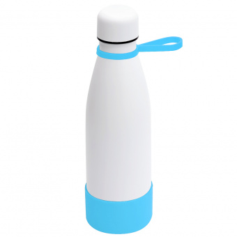 Термобутылка герметичная вакуумная Olivia To Go, белый/бирюзовый