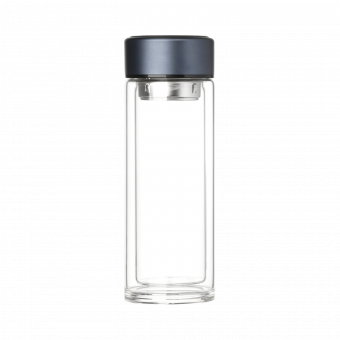 Бутылка стеклянная с двойными стенками Аравия, синяя