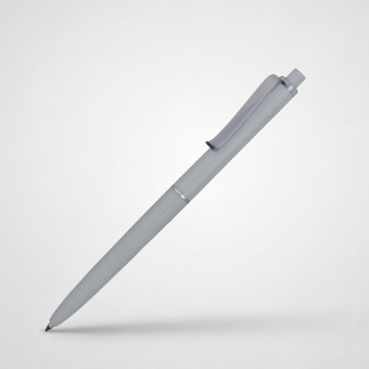 Ручка пластиковая soft-touch шариковая Plane (серый)