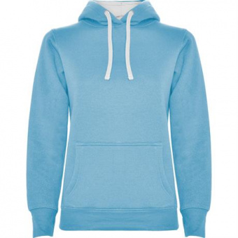 Толстовка URBAN WOMAN женская, НЕБЕСНО-ГОЛУБОЙ/БЕЛЫЙ S