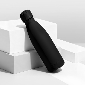 Вакуумная термобутылка Vacuum bottle C1, soft touch, 500 мл (черный)